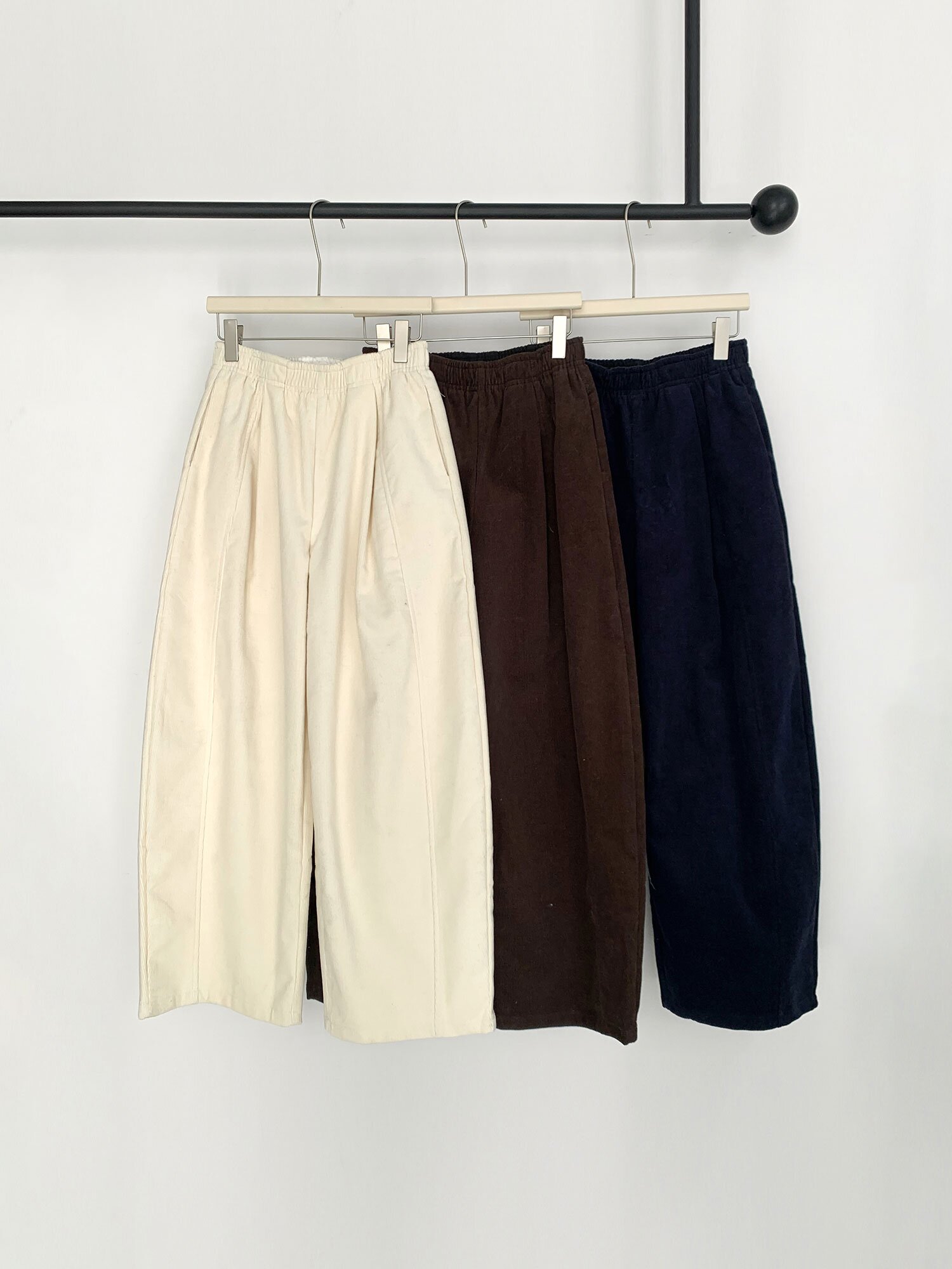 코듀로이 기모 밴딩 팬츠 (3colors)