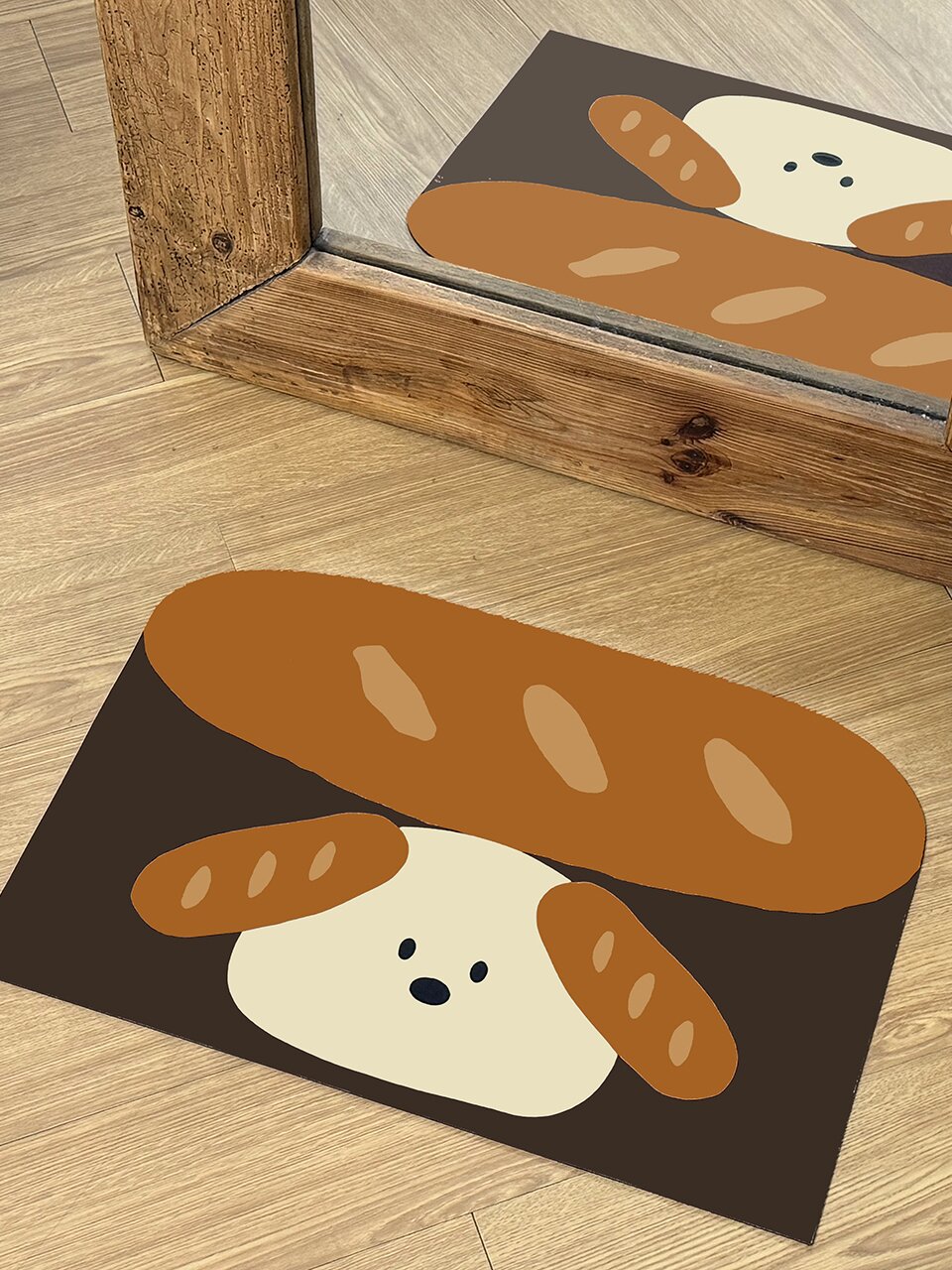 바게트 강아지 규조토 발매트
