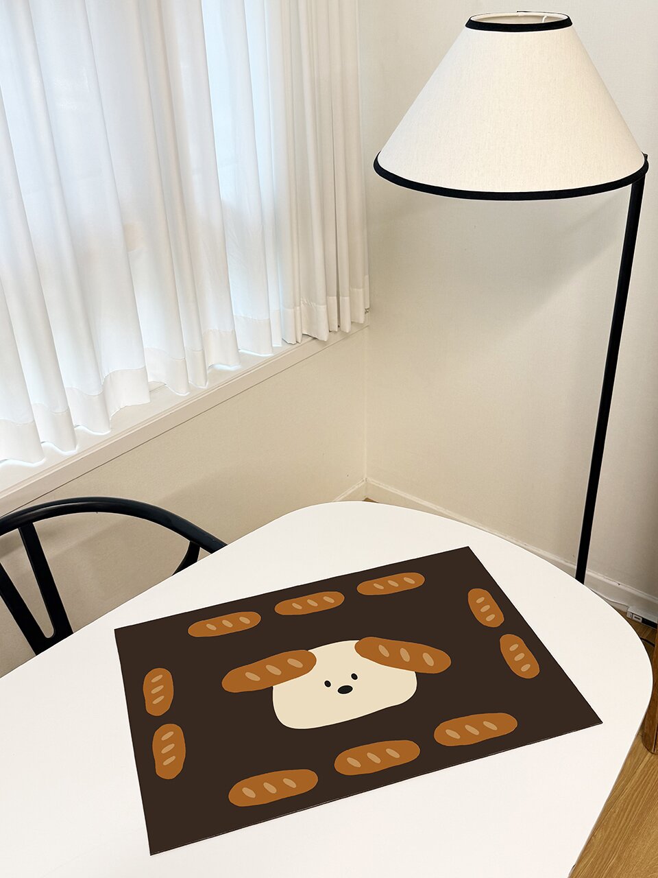 바게트 강아지 규조토 발매트