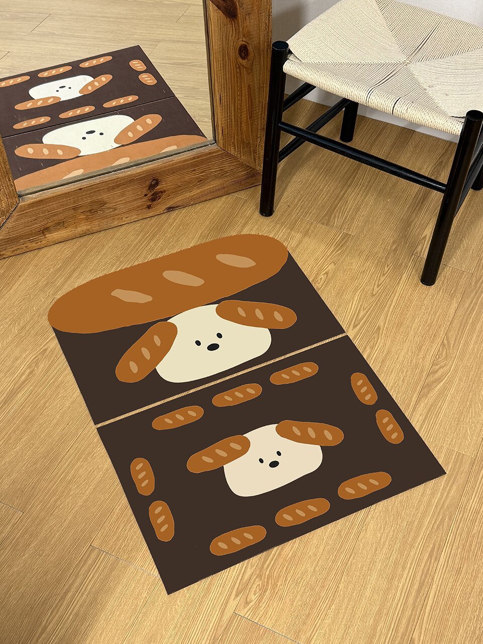 바게트 강아지 규조토 발매트