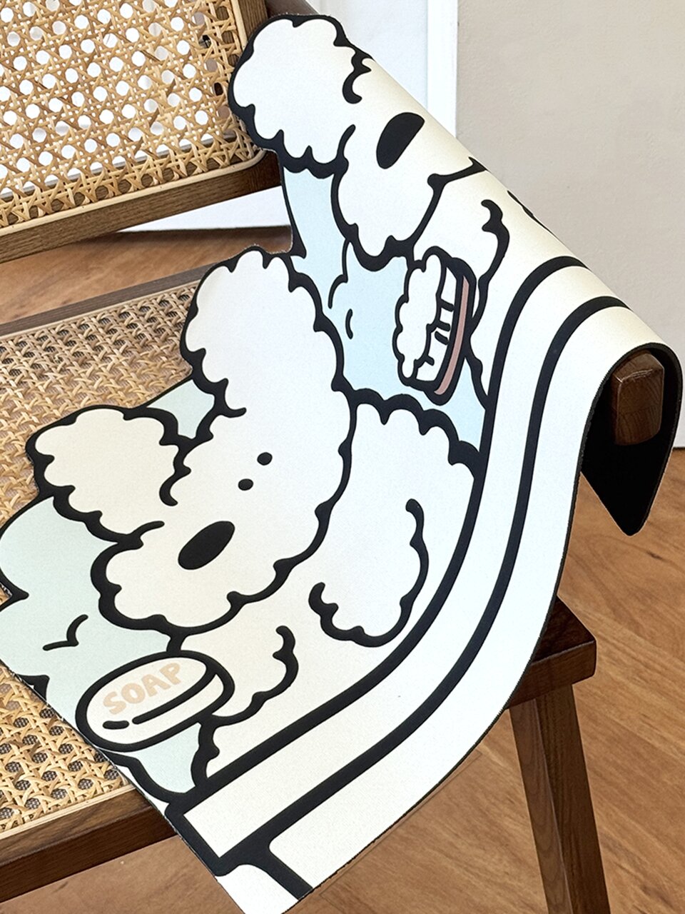 쫑긋이 강아지 규조토 발매트