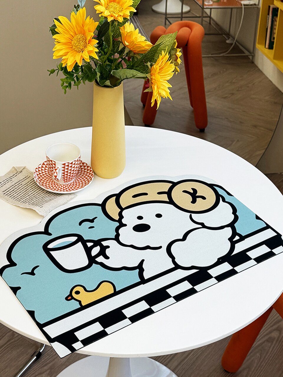 테디 강아지 규조토 발매트