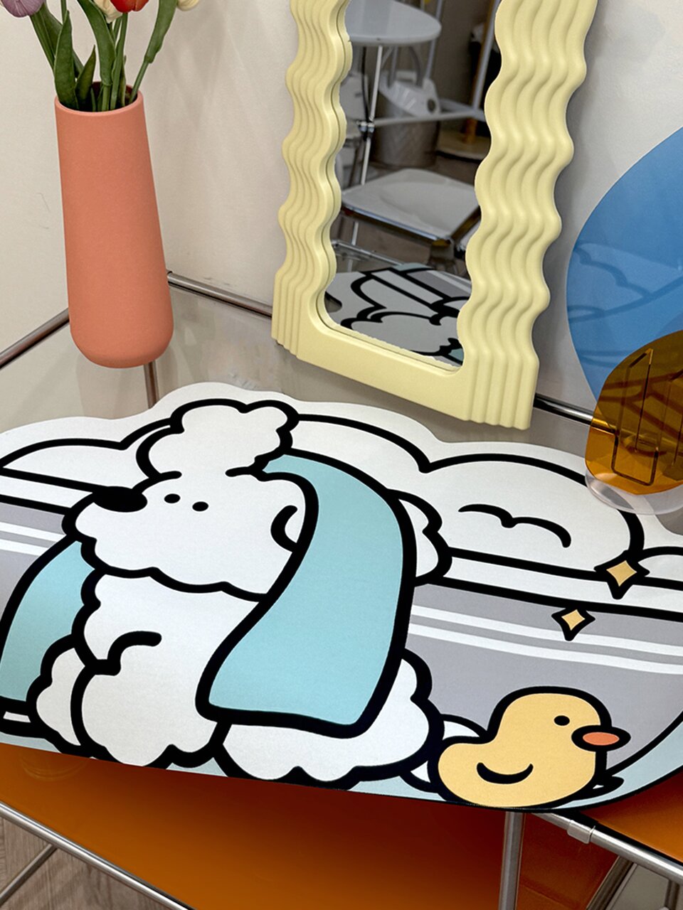 테디 강아지 규조토 발매트
