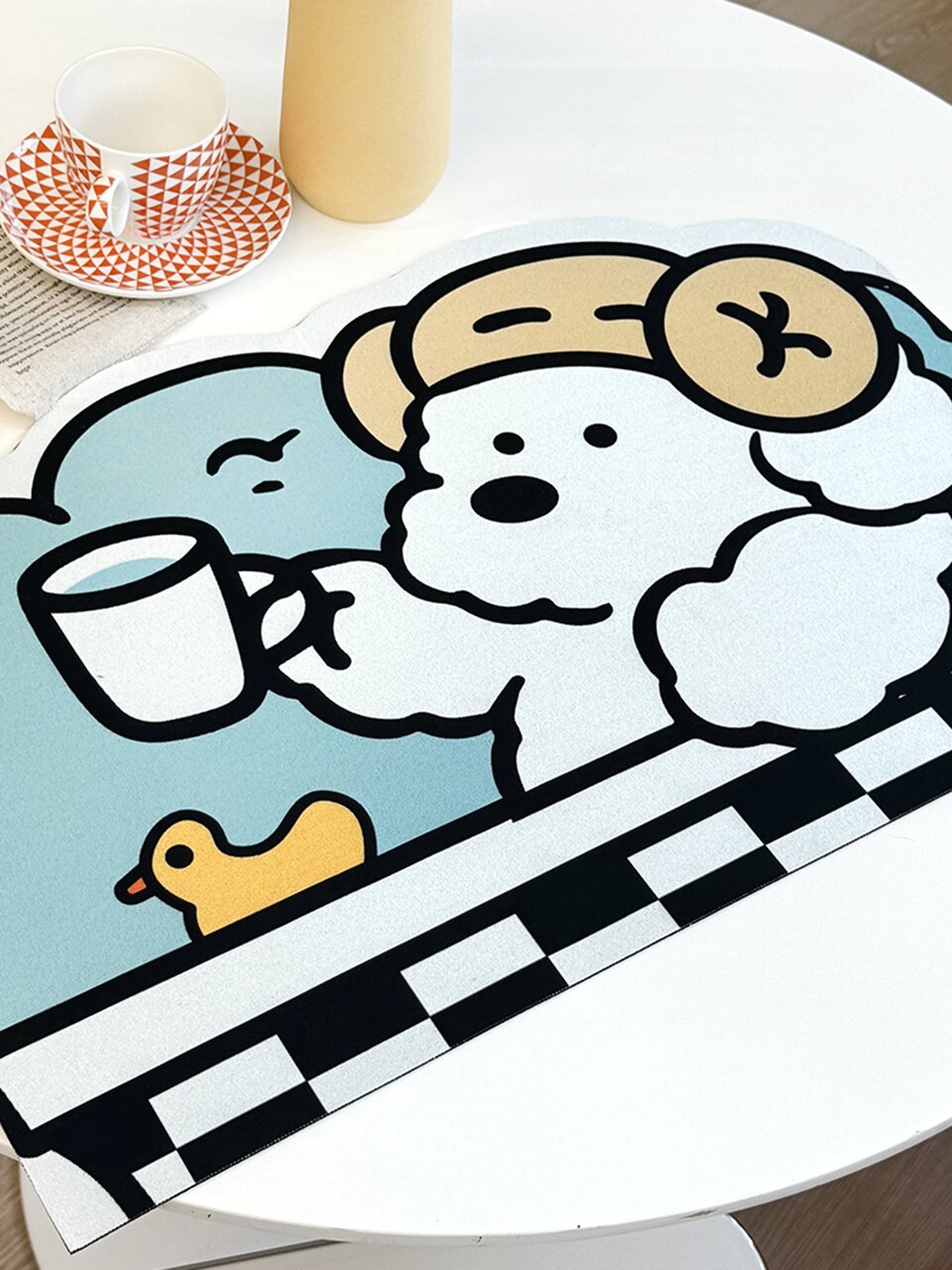 테디 강아지 규조토 발매트