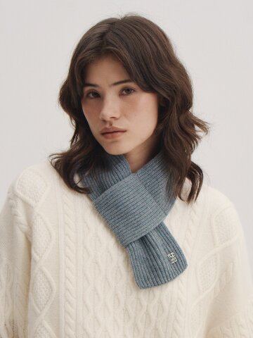 캐시미어100% 로완 니트 머플러_SAC241007