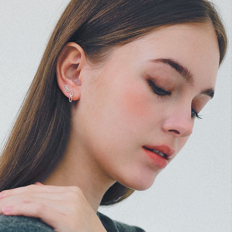 제이로렌 인피니티 실버 귀걸이 M04048