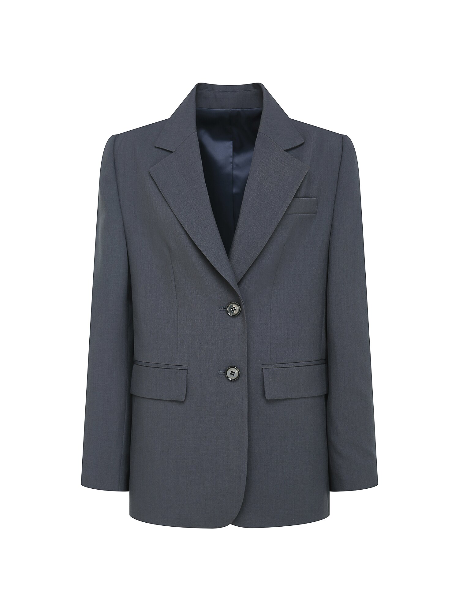 테일러드 싱글 투버튼 재킷 (DARK GREY)