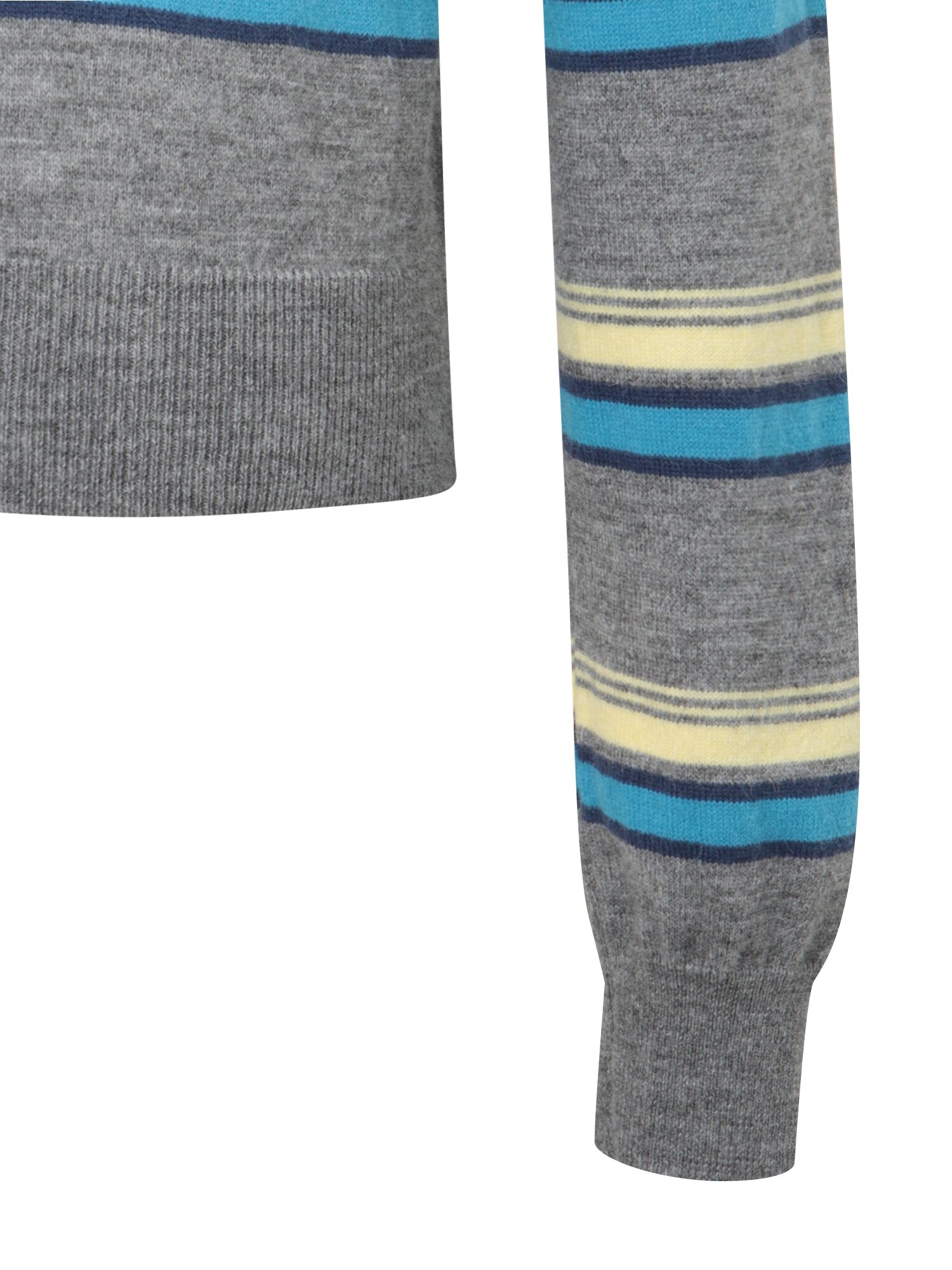 스트라이프 라운드넥 가디건 (STRIPE GREY)