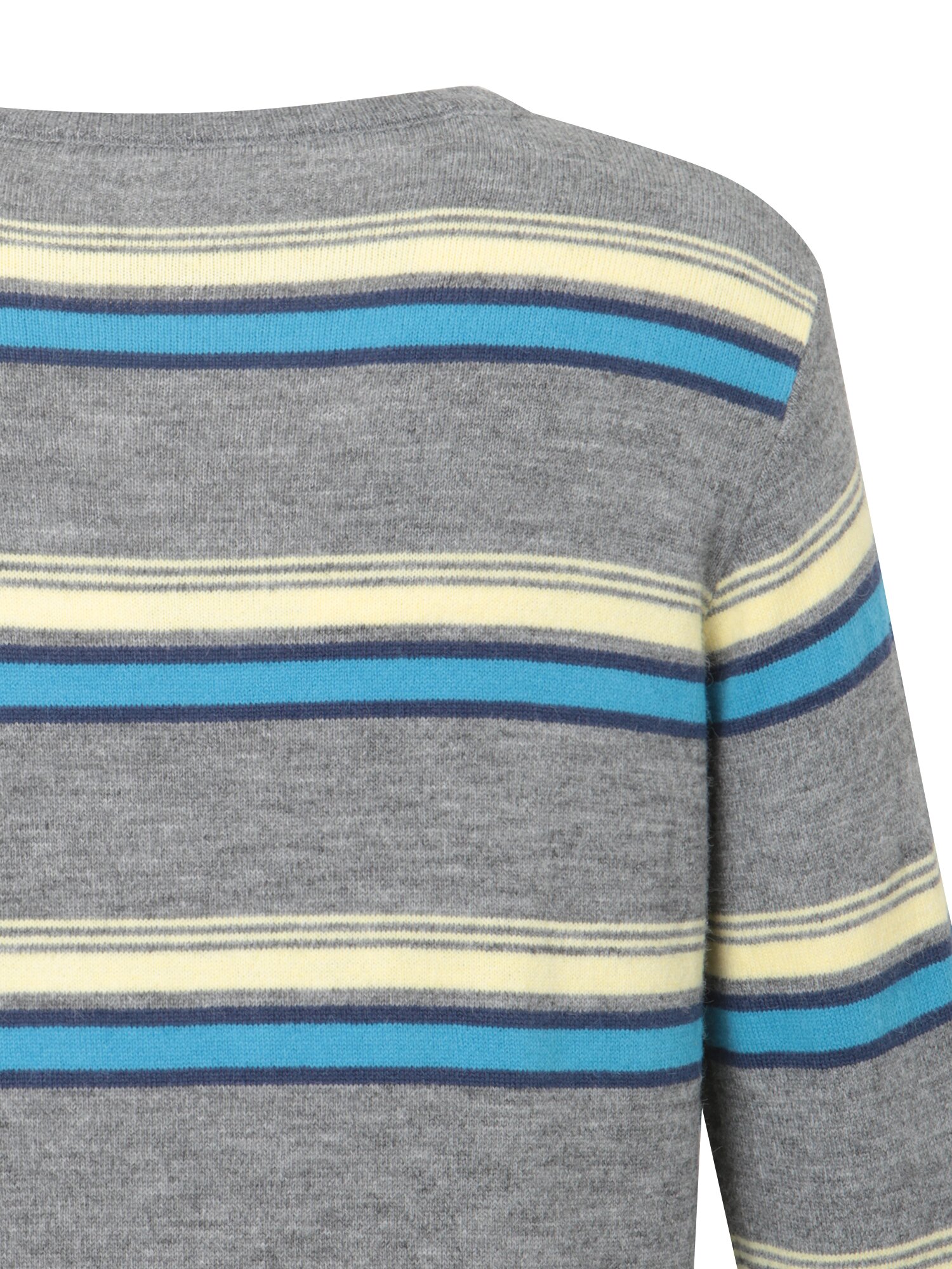 스트라이프 라운드넥 가디건 (STRIPE GREY)