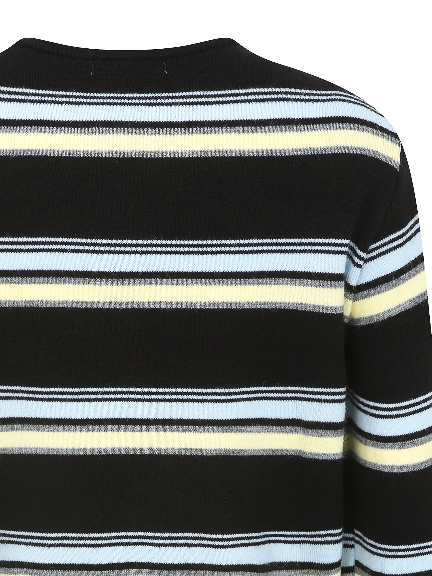 스트라이프 라운드넥 가디건 (STRIPE BLACK)