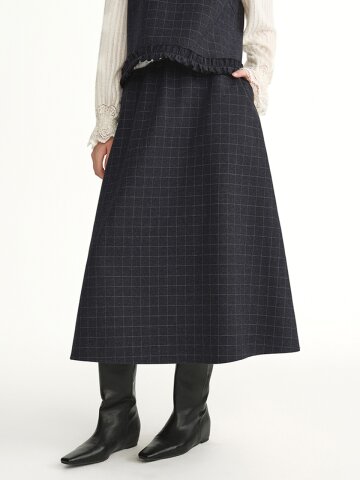 AR_Paid woolen banding skirt