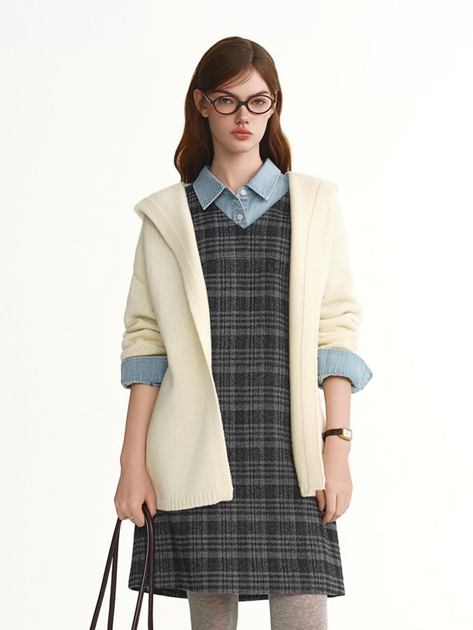 AR_Minimal hooded cardigan_2color