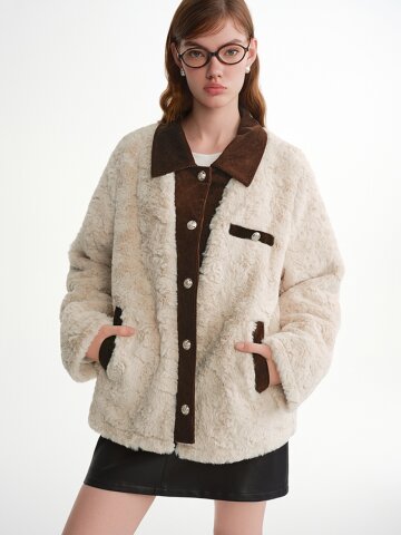 AR_Corduroy fur jacket