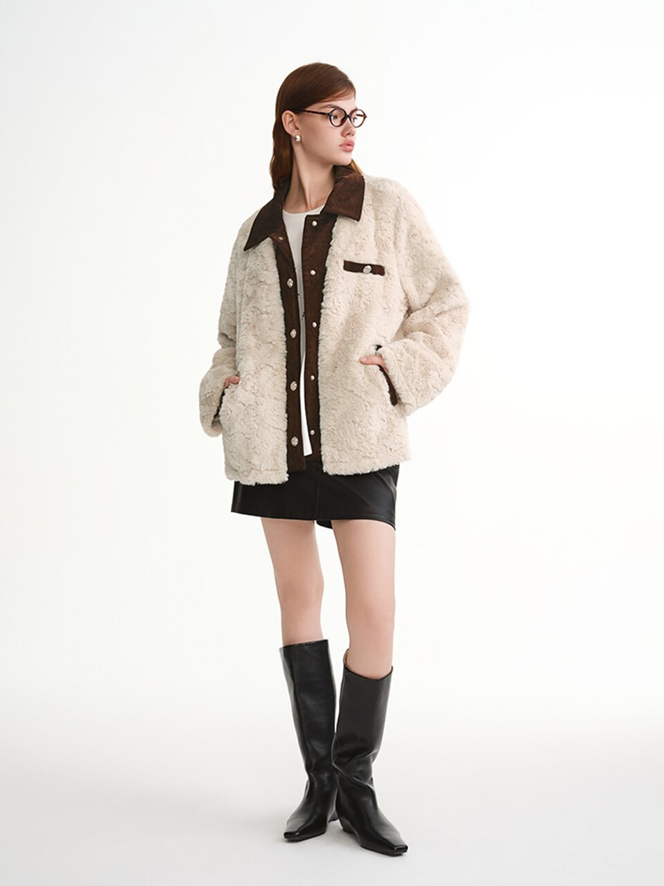 AR_Corduroy fur jacket
