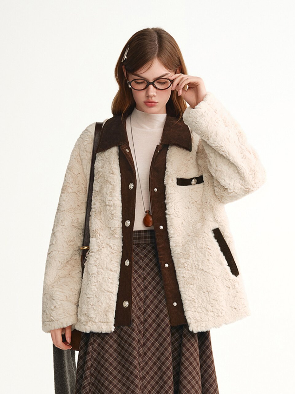 AR_Corduroy fur jacket