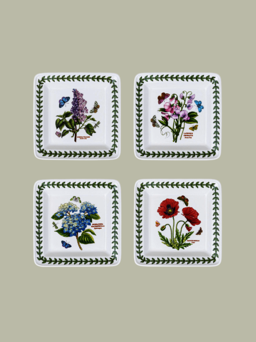 [포트메리온] 보타닉 가든 스퀘어플레이트(소) 16CM 4P (C,D)