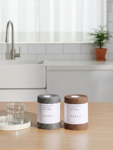 2+1 생활공작소 뜯어쓰는 미니 일회용 수세미 60매