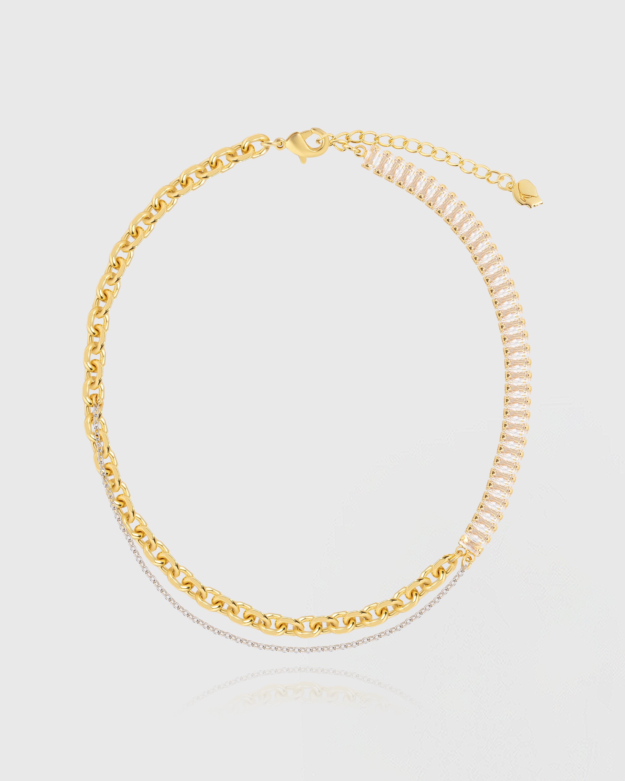 [컨젠] Facet Line Necklace 패싯 라인 네크리스
