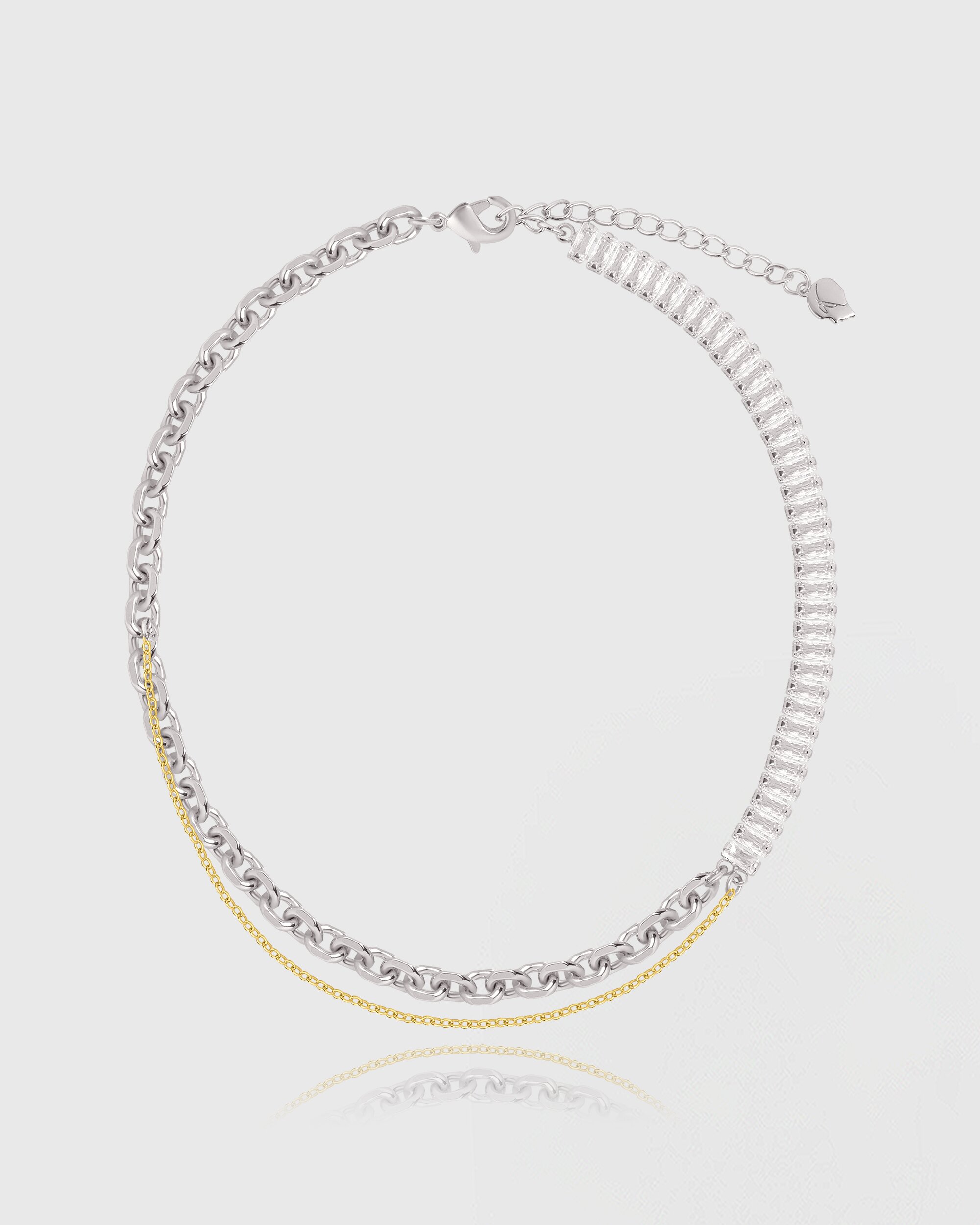 [컨젠] Facet Line Necklace 패싯 라인 네크리스