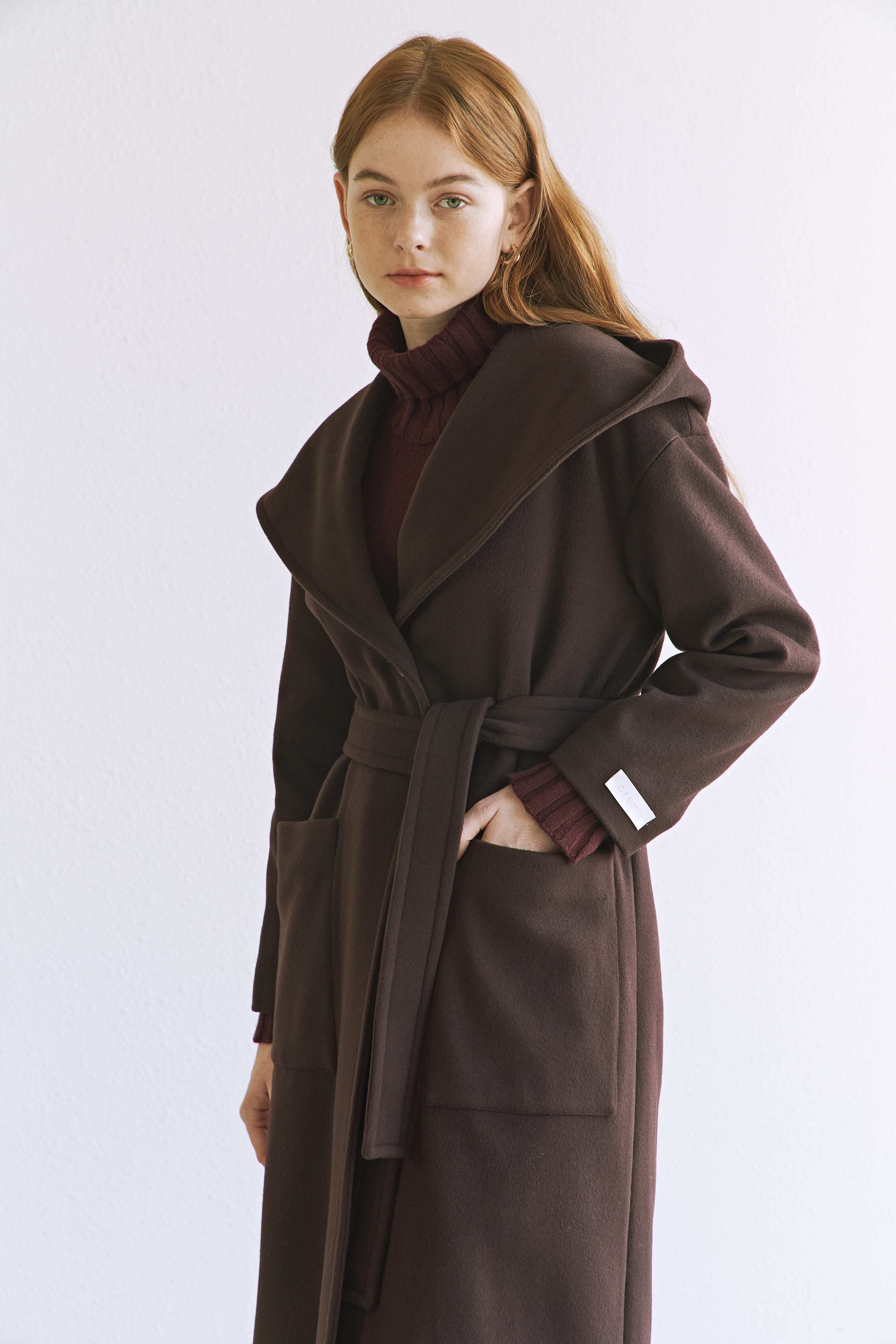 [크램38] 1+1기획 AULA COAT BURGUNDY