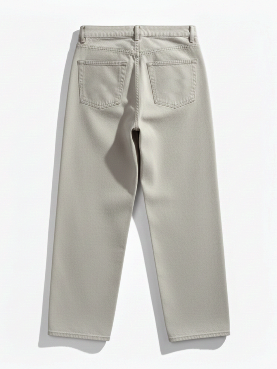 피치 텍스처 기모 와이드 데님(라이트그레이)/W254PT07