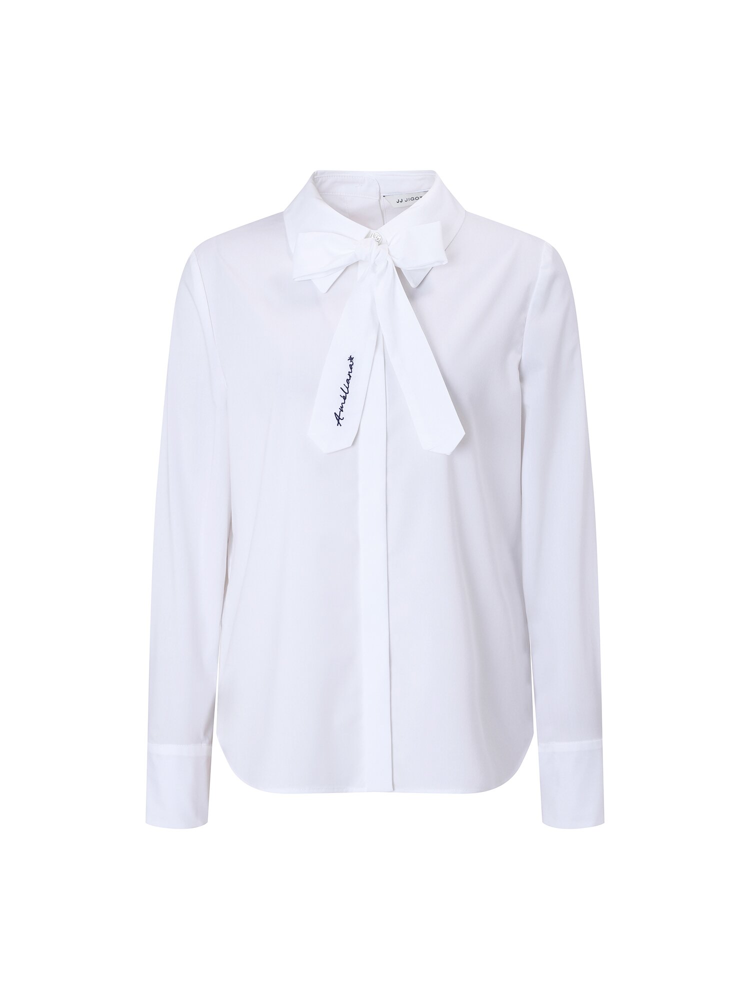 스판 버튼 셔츠 칼라 블라우스 (OFF WHITE)