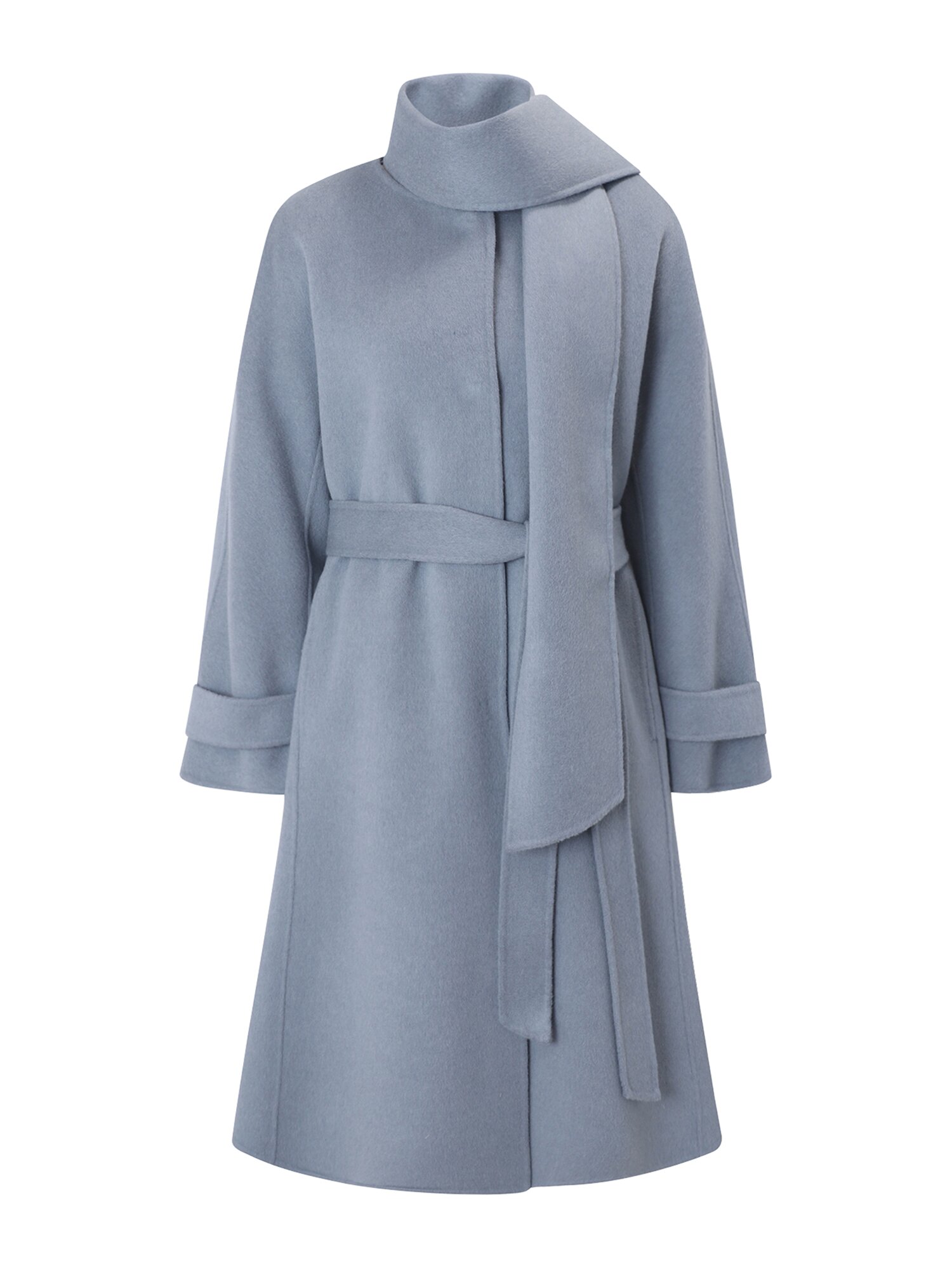 울 앙고라 핸드메이드 코트 (LIGHT BLUE)