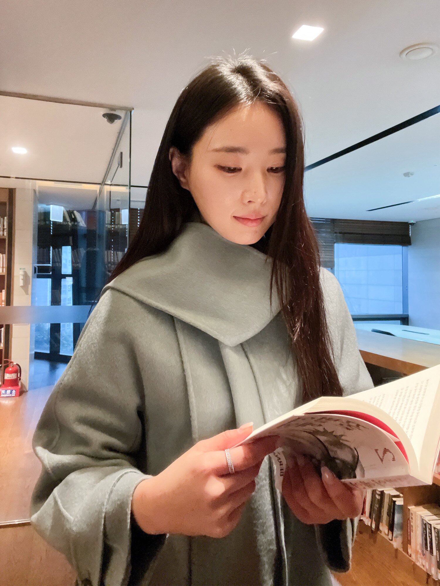 울 앙고라 핸드메이드 코트 (LIGHT BLUE)