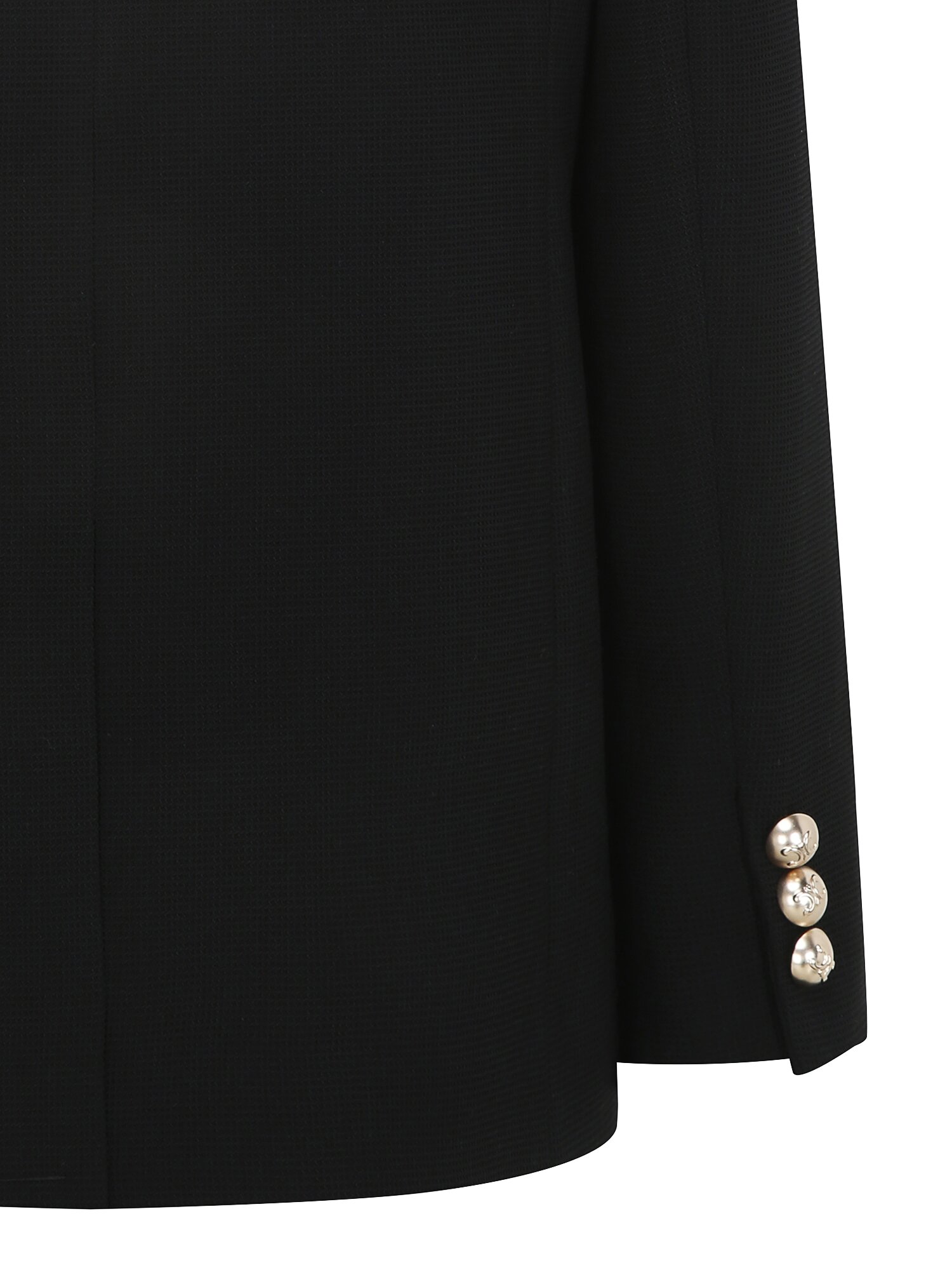 버튼 더블 브레스티드 재킷 (BLACK)