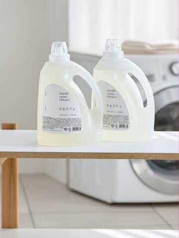 1+1 생활공작소 대용량 중성 액체 세탁세제 3L 그린플로럴향