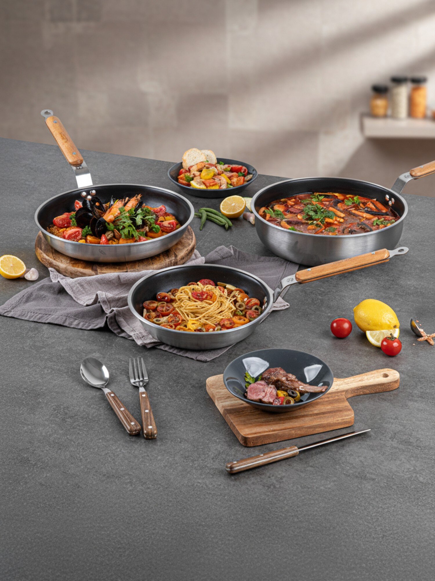 로얄튜더 리버티 통3중 논스틱 후라이팬 3종 택 22cm,28cm,소테28cm