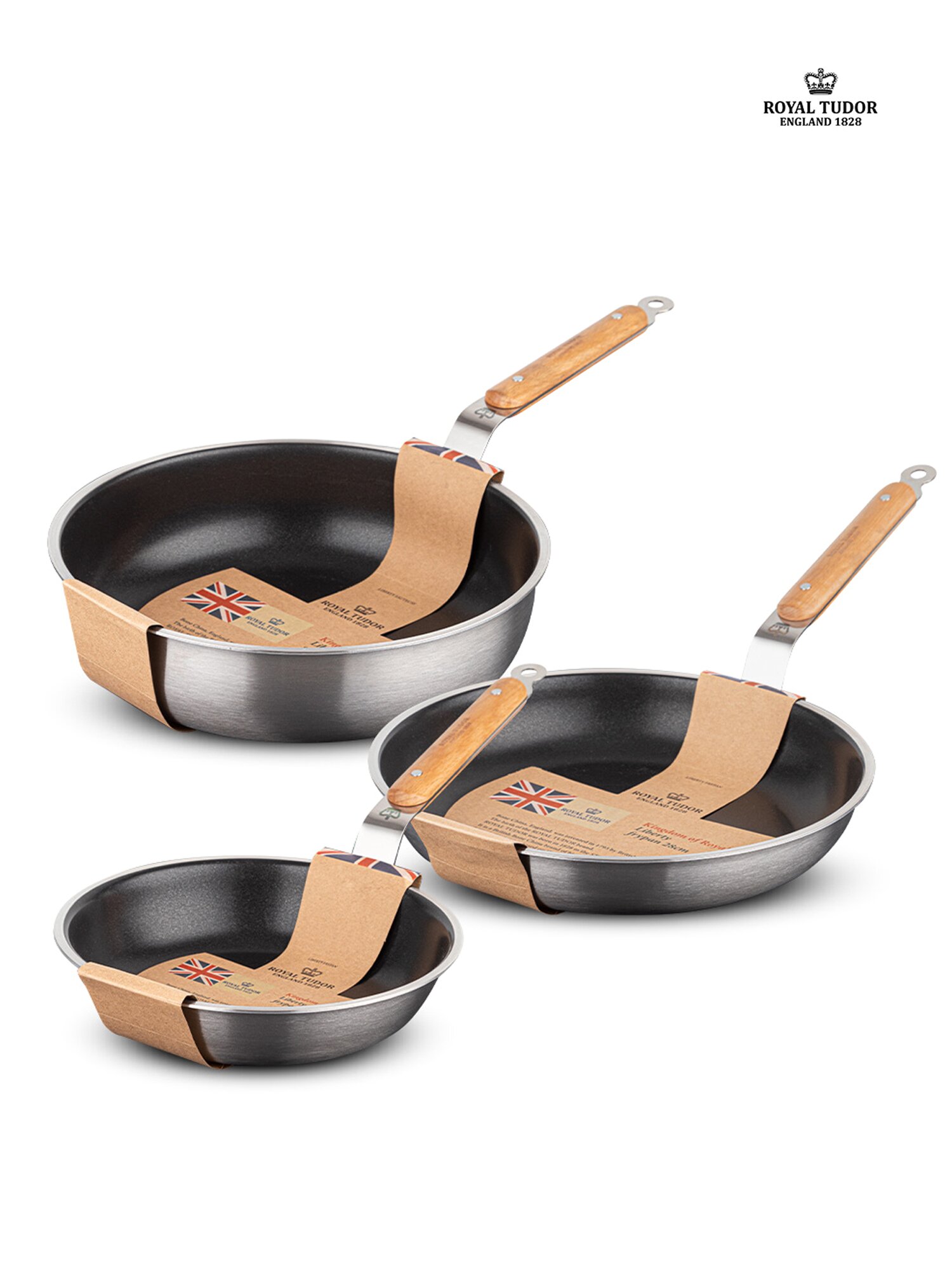 로얄튜더 리버티 통3중 논스틱 후라이팬 3종 택 22cm,28cm,소테28cm