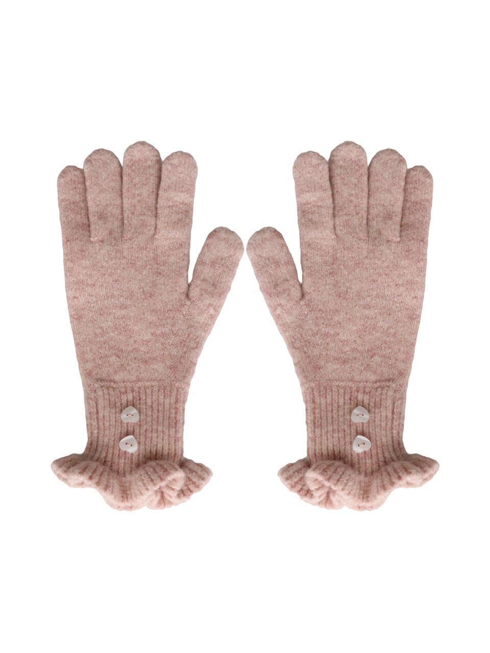 SWEET FRILL COZY GLOVES_PINK