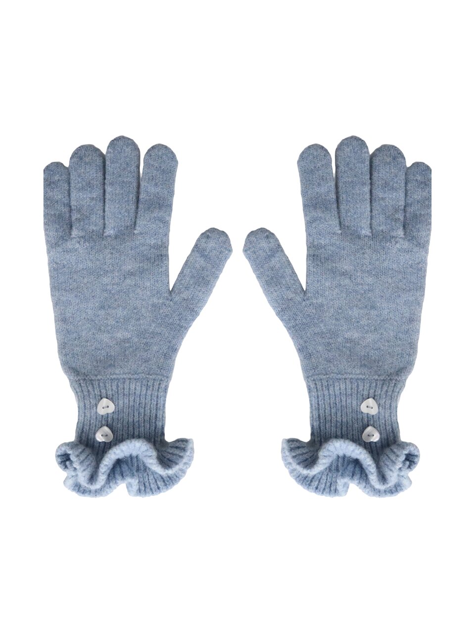 SWEET FRILL COZY GLOVES_BLUE