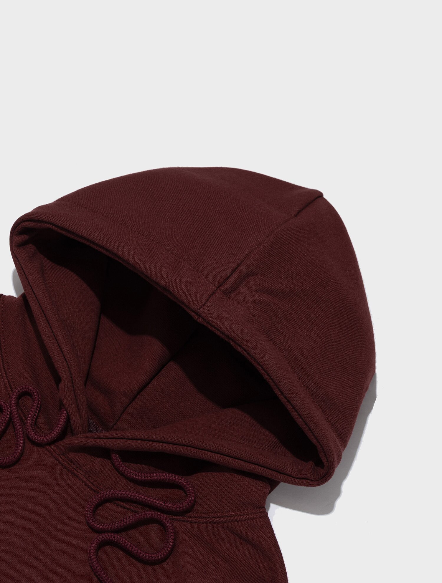 [기모/NO기모] 스크리블 하트 포인트 후드티 (와인)