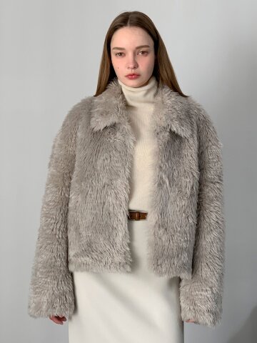 헤어리 퍼 자켓 (3colors)