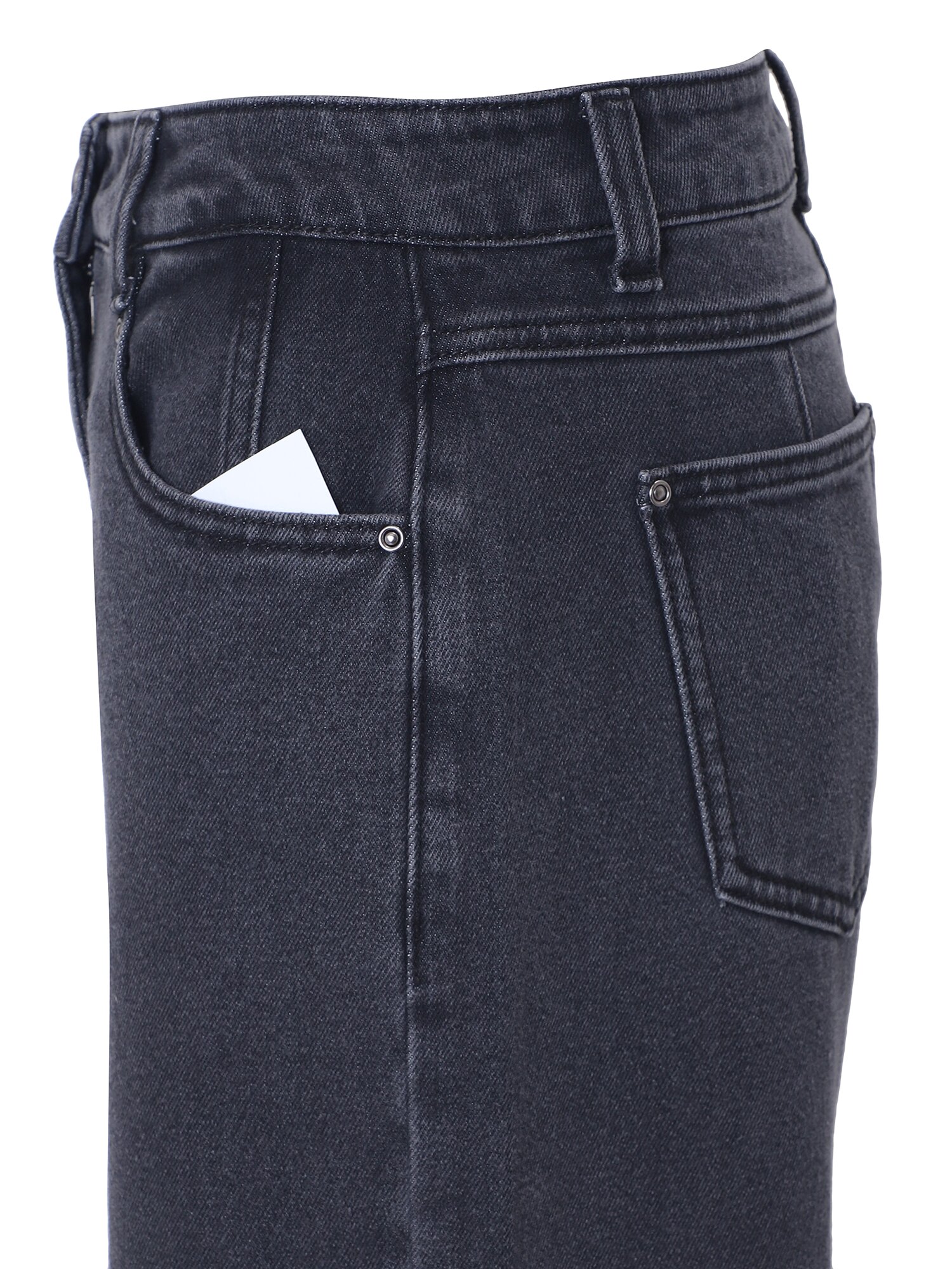 워싱 와이드핏 데님팬츠 (DARK GREY)