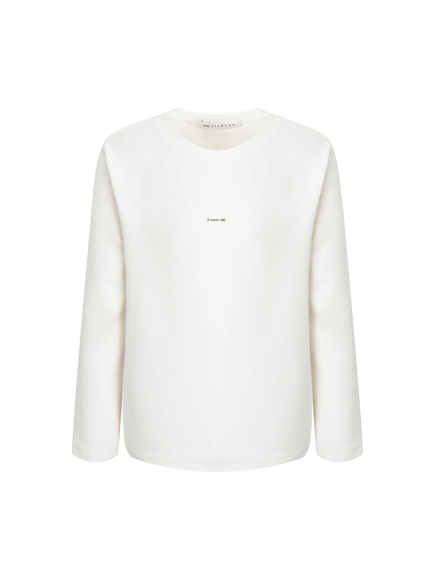 레터링 롱 슬리브 티셔츠 (IVORY)
