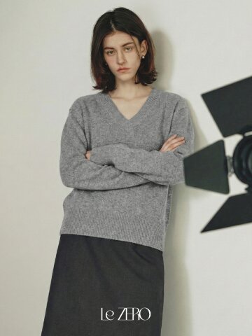 [2컬러] 르제로 브이넥 스웨터