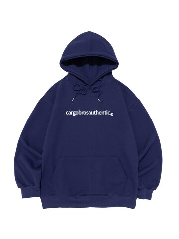 빈티지 어센틱 로고 후드 티셔츠 (블루)