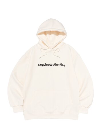 빈티지 어센틱 로고 후드 티셔츠 (아이보리)