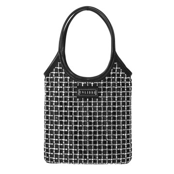 스웨이드 쇼퍼백 블랙