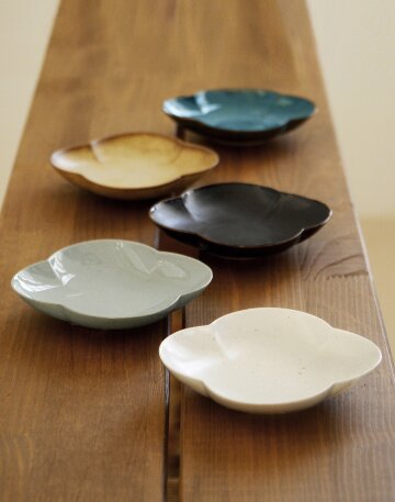 모네프 피네 도자기 꽃원 덜음접시(앞접시)