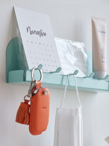 현관 자석 다용도 후크 선반