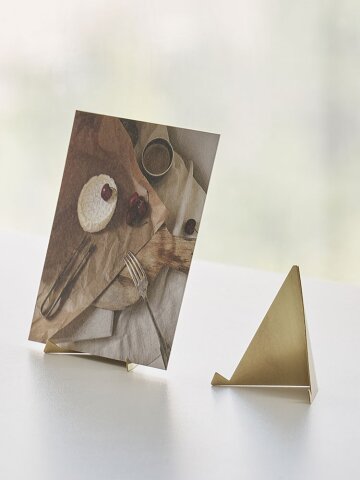 황동 삼각 명함 사진꽂이 엽서 메모꽂이 거치대