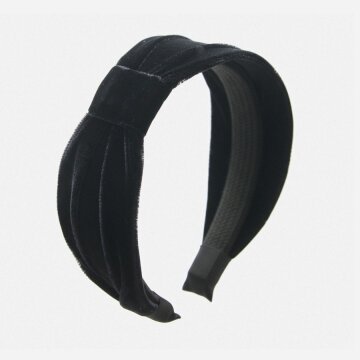 제이로렌 벨벳 빅 리본 헤어밴드 H01472