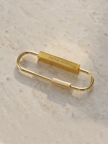 황동 심플 키링