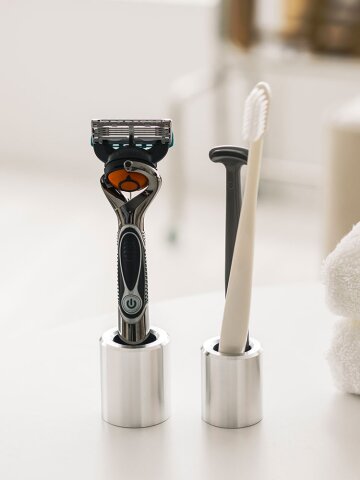 알루미늄 원형 칫솔 면도기 꽂이 거치대