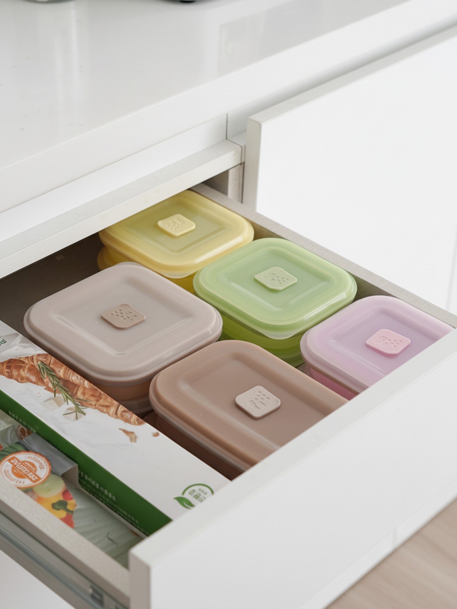 Mistfi(미스티파이) 폴딩 실리콘 밥팩 냉동밥 멀티팩 400ml,600ml 택