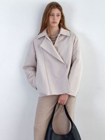 CITY OVERFIT PADDED JACKET IVORY
